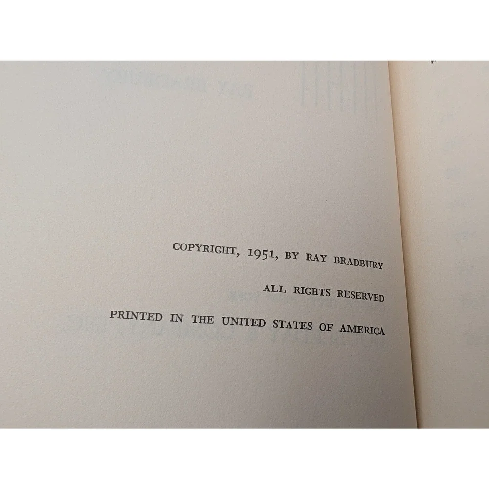 Ray Bradbury The Illustrated Man Hardcover Book Club Edition 1951 Vintage